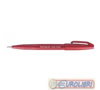 PENTEL BRUSH SIGN PEN 10PZ ROSSO