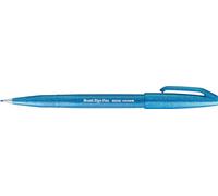 Pentel Brush Sign Pen azzurro 10 pezzi
