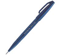 Pentel Brush Sign Pen Blue/Black 1 count (Pack of 1) Midnight Blue