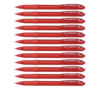 Pentel BX417-B Penna Feel-It, retrattile punta fine, Rosso, Pack de 12