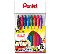 Pentel BX440 Feel-it! Wow! Sfera a scatto 1,0 mm 8 colori assortiti