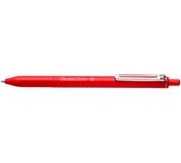 Pentel BX470-4 - Penna a sfera iZee, meccanismo a pressione, clip in metallo 12 pezzi Colore: rosso