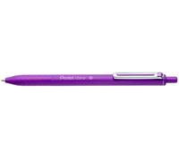 Pentel BX470-V iZee Retractable Ballpoint Pen with Metal Clip 1 mm Wide Nib Purp