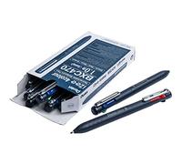 Pentel BXC470-DC iZee - Penna a sfera a 4 colori, colori assortiti (nero/rosso/blu/verde) tramite pulsanti laterali in inchiostro, spessore del tratto 0,5 mm, ricaricabile, 12 pezzi