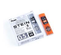 Pentel C275-2BO Ain Stein - Mine sottili, spessore tratto 0,5 mm, durezza 2B, 40 pezzi per barattolo