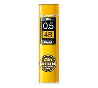 Pentel C275-4BO Ain Stein - Mine sottili, spessore tratto 0,5 mm, durezza 4B, 40 pezzi per barattolo
