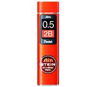 Pentel C275-2BO Ain Stein - Mine sottili, spessore tratto 0,5 mm, durezza 2B, 40 pezzi per barattolo