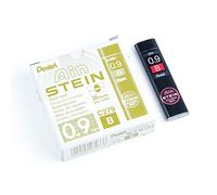 Pentel C279-BO Ain Stein - Mina fine, spessore del tratto 0.9 mm, grado di durezza B, 36 mine per scatola