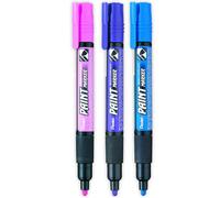 Pentel Cellulosa Pittura Pennarello MMP20 Set Di 3 Rosa, Viola, Luce Blu