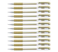 Pentel Cf12roller Gel Hybrid Metallic0 8or, 12 Pezzi 12 unità (Confezione da 1)
