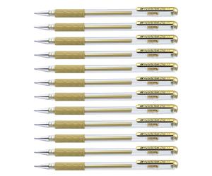 Pentel Cf12roller Gel Hybrid Metallic0 8or, 12 Pezzi 12 unità (Confezione da 1)
