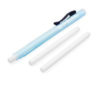 Pentel Clic - Penna in gomma con corpo blu + 2 ricariche di gomma bianche