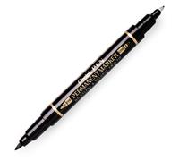 Pentel Doppia Punta Permanente Pennarello - Fine / Extra Fine Pennino - Nero