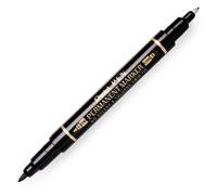 Pentel Doppia Punta Permanente Pennarello - Fine / Extra Fine Pennino - Nero