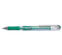 Pentel DX Metallic - Penna con inchiostro gel, sfera da 1 mm, inchiostro colore verde metallizzato