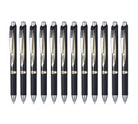 Pentel EnerGel 0.5mm Permanent Retractable Rollerball Pen - Black ink - Pack of