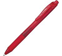 Pentel Energel-BL107-BX Tip Retractable Pen, 0.7 mm - Red (Pack of 12) Modern Re