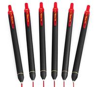 Pentel Energel BL437R1 - Penna a sfera retrattile con inchiostro gel, punta da 0,7 mm, confezione da 6, colore: Rosso