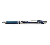 Pentel EnerGel BL77 Penna roller in gel con meccanica di stampa, Larghezza linea 0,7 mm (sfera 0,7 mm), 1 Pezzo, Nero / Blu