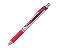 Pentel EnerGel BL77 Penna roller in gel con meccanica di stampa, Larghezza linea 0,7 mm (sfera 0,7 mm), 1 Pezzo, Rosso