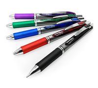 Pentel - Energel BL80 Penna a sfera retrattile con inchiostro gel liquido, 1 mm, 1 per ogni colore, confezione da 5