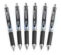 Pentel Energel BlN75 Penna Rollerball A Gel Retrattile 0,5mm Nera Con 6 Pezzi