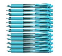 Pentel Energel BLP77-VX, penna con meccanismo a scatto, impermeabile 12er Pack turchese