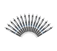 Pentel EnerGel Deluxe RTX Retractable Liquid gel Pen, 0.5 mm, fine Line, Needle tip, Black Ink/Blue Body/Value set di 5 (col nostro negozio descrizione di prodotto originale) 3 Set Black Ink/Blue Body