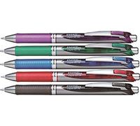 Pentel EnerGel Gel-Tintenroller con meccanismo a pressione, 1,0 mm (Set di 5 colori)