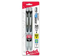 Pentel EnerGel Pearl Deluxe RTX Retractable gel Pen, 0.7 mm Needle tip, 2 pezzi, nero Ink (BLN77WBP2 A)
