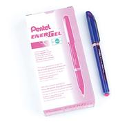 Pentel EnerGel Plus - Penna con punta da 0,5 mm, confezione da 12, colore: Rosso