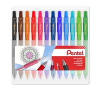 Pentel Energel X BL107 - Penne a sfera con inchiostro gel, punta da 0,7 mm, confezione da 12, Essential)