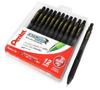 Pentel Energel X BL107 Retraibile a Sfera Penne - 0.7mm - Nero- Portafoglio Di