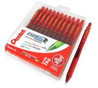 Pentel Energel X BL107 Retraibile a Sfera Penne - 0.7mm - Rosso - Portafoglio Di
