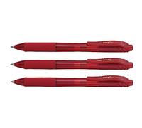 Conf. 12 - Roller Energel X Pentel BL107-BX - U01651 Colore rosso - Fusto rosso - Tratto 0,7 mm - Tipo punta conica - BL107-BX