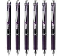 Pentel EnerGel XM Special Edition, BL77 A2 - Penna a sfera con punta da 0,7 mm, inchiostro gel liquido retrattile, 54% riciclata (confezione da 6, bordeaux)