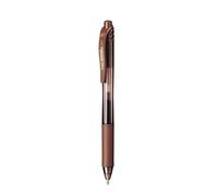 Pentel - EnerGelX Bolígrafo Energel retráctil con punta de bola. Escritura en color marrón.