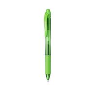 Pentel EnerGelX - Bolígrafo Energel retráctil con punta de bola, Escritura en color verde claro