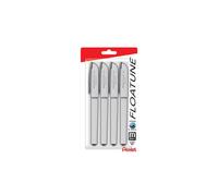 Pentel Floatune Rollerball 0.8mm Medium Line Black Ink 4 Pack