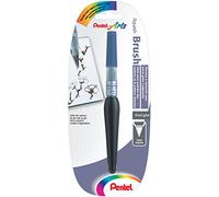 Pentel FRH - Pennello a riserva di inchiostro, setole sintetiche, punta media, 10 ml, colore: grigio