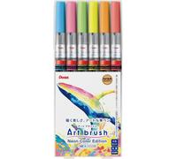 Pentel Fude Art Brush Neon Color Edition 6 colori / XGFLP-LM6STA