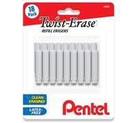 Pentel Gomme di ricarica Twist Erase, confezione da 18