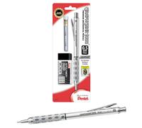Pentel GraphGear 1000 Mechanical Pencil 0.5mm Premier Drafting Kit with 1 Pencil 1 Eraser Refill Tube and 1 Eraser (PG1015EBP)
