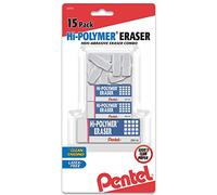 Pentel® Hi-Polymer® - Confezione da 15 gomme da cancellare, colore bianco