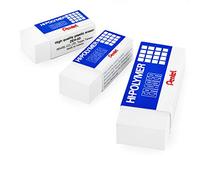 Pentel Hi-Polymer Plastic Gomme Gomme - Bianco - Jumbo/Small/Mini (3)