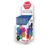 Pentel iZee BX460-C - Penna a sfera con cappuccio e clip in metallo, punta larga