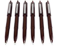 Pentel JM20 Penna A Inchiostro Usa E Getta Sepia Confezione Da 6