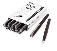 Pentel JM20 Stylo Monouso Penna Stilografica - Grigio Inchiostro - Confezione 12