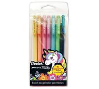PENTEL - 0022188 - Roller gel Hybrid Milky - punta 0,8 mm - colori assortiti pastel - Pentel - astuccio 6 + 1 pezzi - 89213 - Conf. da 1 Pz. - 0022188