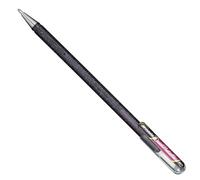 Pentel K110 Dual Metallic Hybrid Dual Metallic Gel Roller, Glitzer Gel, 1 pezzi, 2 diversi colori, effetto Viva/carta rosse 0,5mm schw/met.rot